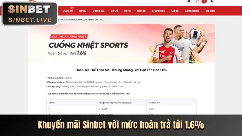 Hoàn trả cược hàng tuần 234win